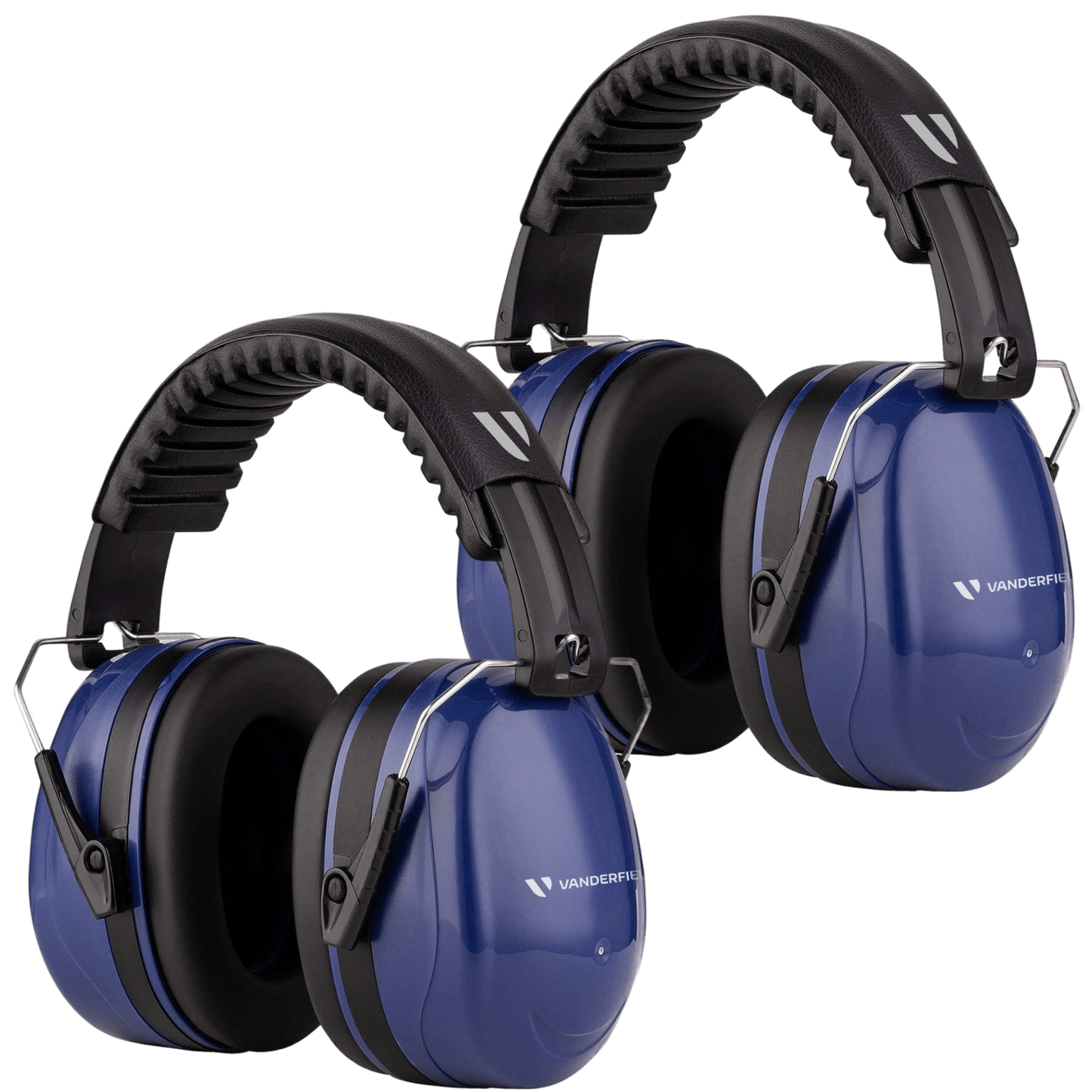 Black - V-Fort Professional Passive Noise Cancelling Earmuffs | DIY, Lawn mowing, Construction (32dB SNR)