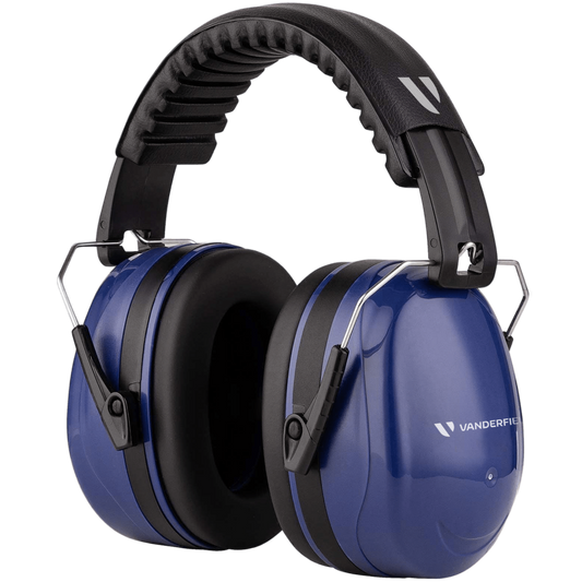 Blue- V-Fort Professional Passive Noise Cancelling Earmuffs | DIY, Lawn mowing, Construction (32dB SNR)