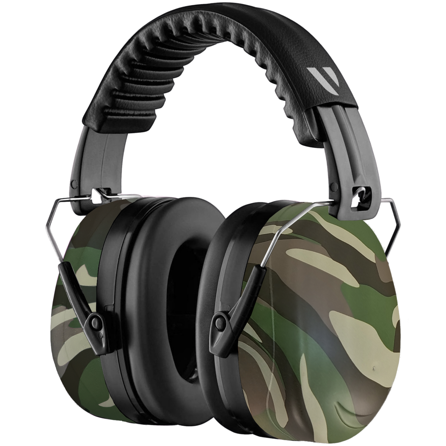 Camouflage - V-Fort Professional Passive Noise Cancelling Earmuffs | DIY, Lawn mowing, Construction (32dB SNR)