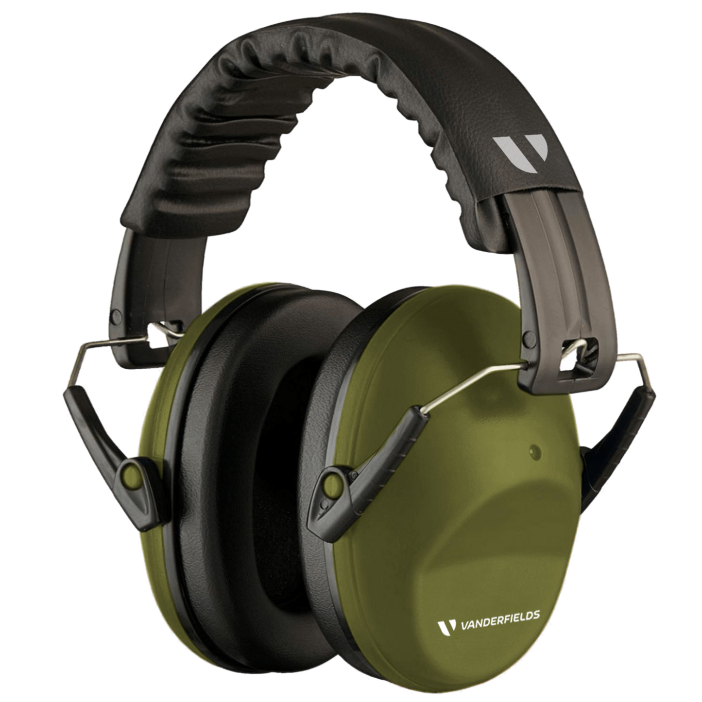 Army Green -V-Slick Shooting Ear Protection Earmuffs | Noise Reduction, Adjustable Fit (26dB SNR)
