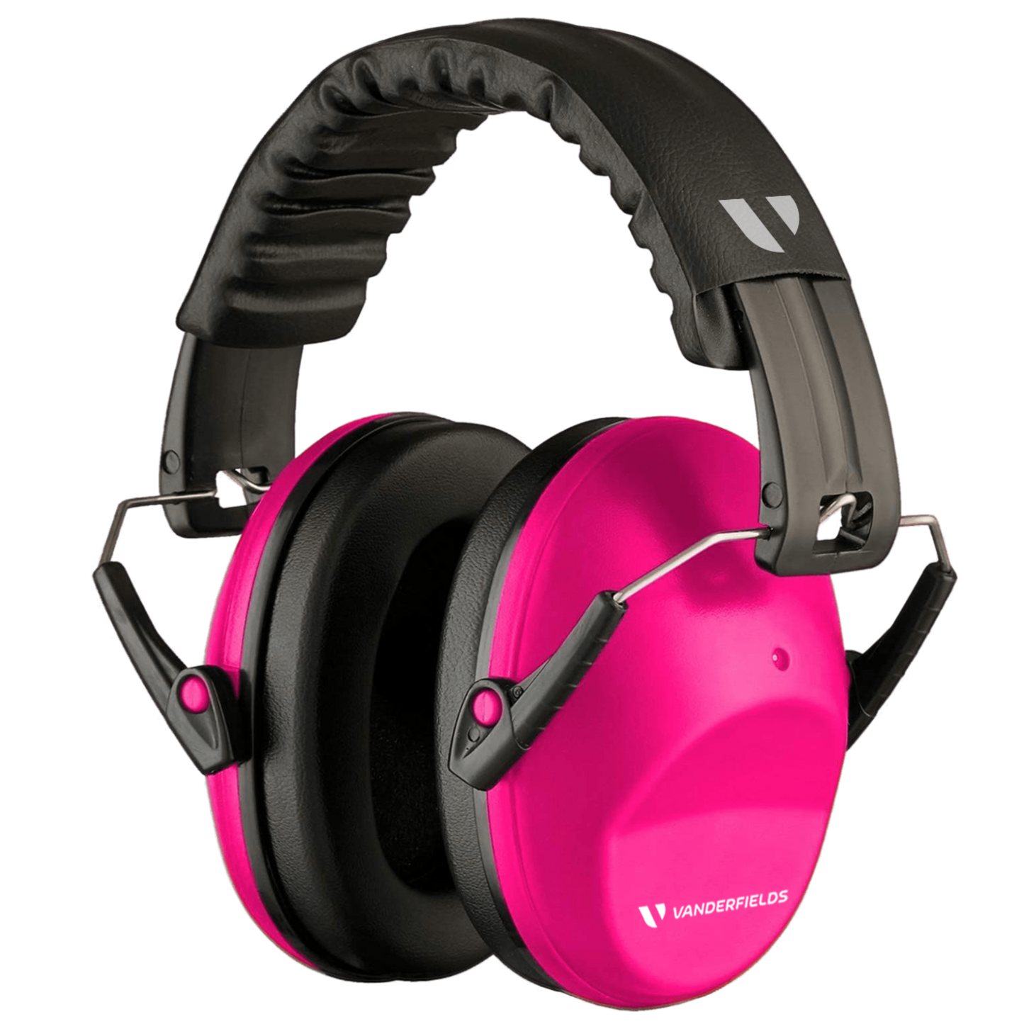 Double Pink -V-Slick Shooting Ear Protection Earmuffs | Noise Reduction, Adjustable Fit (26dB SNR)
