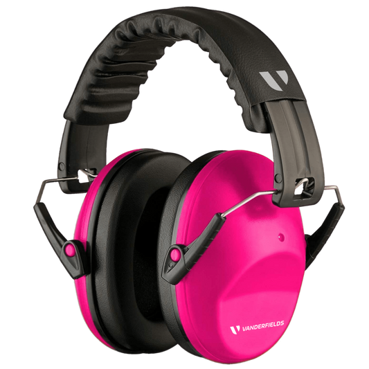 Pink -V-Slick Shooting Ear Protection Earmuffs | Noise Reduction, Adjustable Fit (26dB SNR)