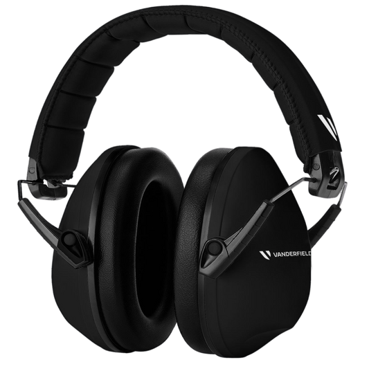 Black - V-Zilla Kid's Earmuffs - Reliable Noise Reduction for Children (27dB SNR)