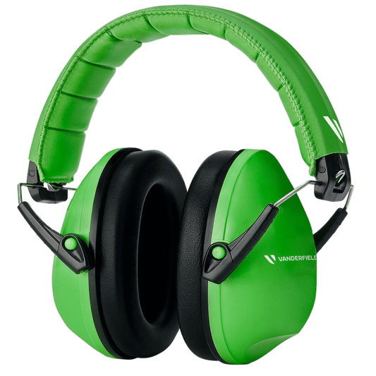 Green - V-Zilla Kid's Earmuffs - Reliable Noise Reduction for Children (27dB SNR)