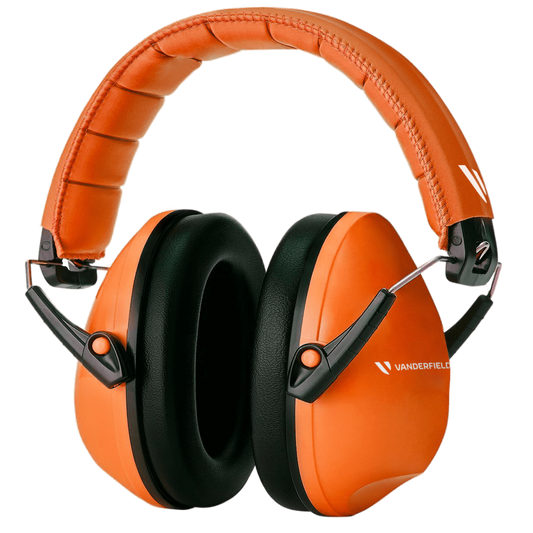 Orange - V-Zilla Kid's Earmuffs - Reliable Noise Reduction for Children (27dB SNR)