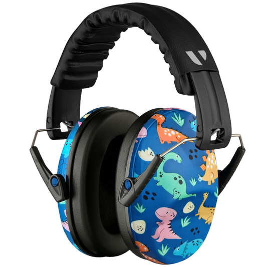 Dinosaur Club - V-Star Kid's Earmuffs - Comfortable Hearing Protection for Kids (26dB SNR)